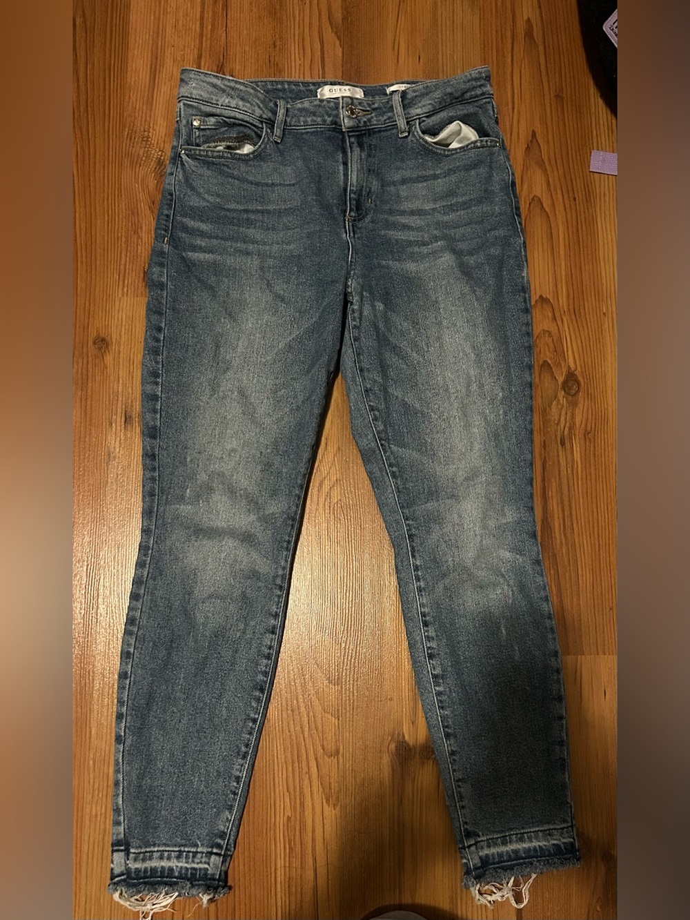 Guess Women's Skinny Jeans in Faded Blue Wash